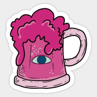 Pink Magic Tankard Sticker